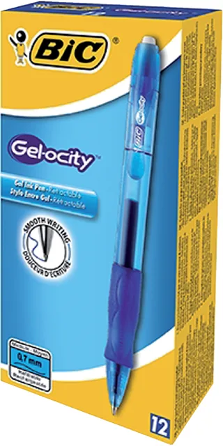 Gelschrijver Bic Gelocity M blauw