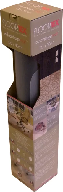 Stoelmat Floortex PVC 120x90cm harde vloer retail
