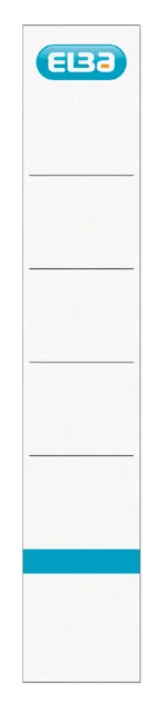 Rugetiket Elba 34x190mm zk wt bl 10st