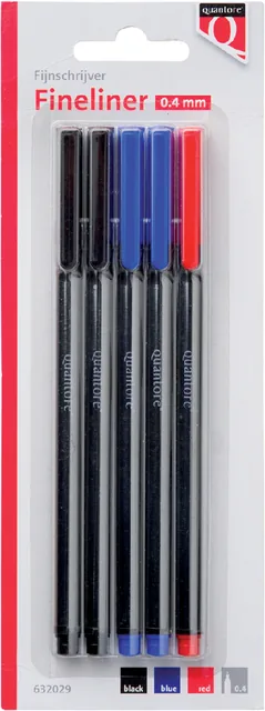 Fineliner Quantore 188 rond 0.4mm ass