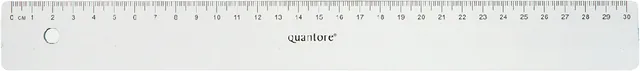 Liniaal Quantore 30cm kunststof transparant