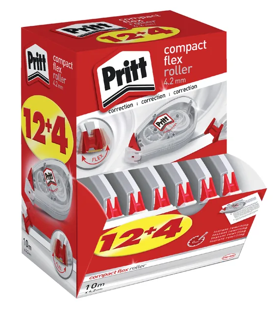 Correctietape Pritt Compact Flex 4.2mmx10m 12+4