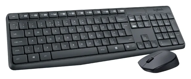 Toetsenbord Logitech MK235 Qwerty muis drl zwart