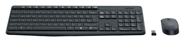 Toetsenbord Logitech MK235 Qwerty muis drl zwart