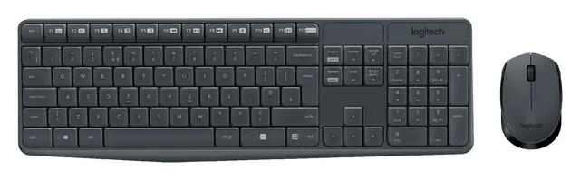Toetsenbord Logitech MK235 Qwerty muis drl zwart