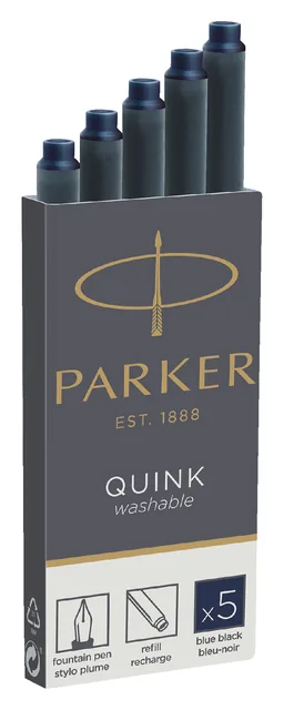 Inktpatroon Parker Quink blauwzwart