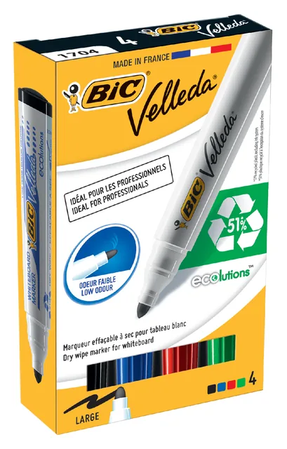 Whiteboardmarker Bic 1701 rond L assorti