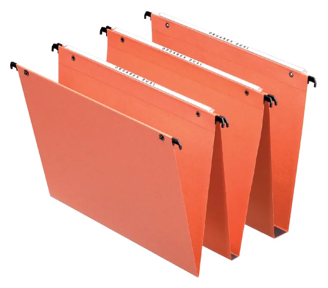 Hangmap Esselte Orgarex dual 345x245mm vert oranje