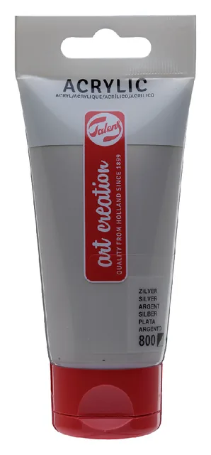 Acrylverf TAC 800 zilver tube 75ml