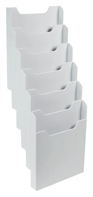 Folderhouder Exacompta wand A4 6vk stnd grijs