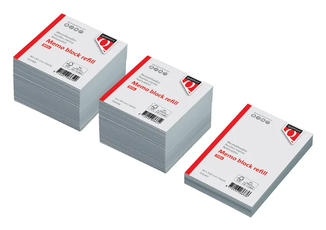 Memoblok Quantore losbladig 90x90x90mm 900v