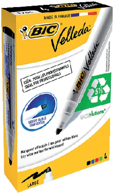 Whiteboardmarker Bic 1701 rond L assorti