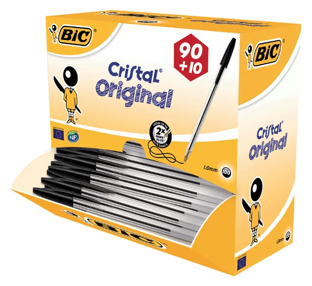 Balpen Bic Cristal M zwart
