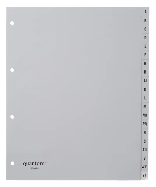 Tabblad Quantore A4 4r pp a-z extra breed grijs