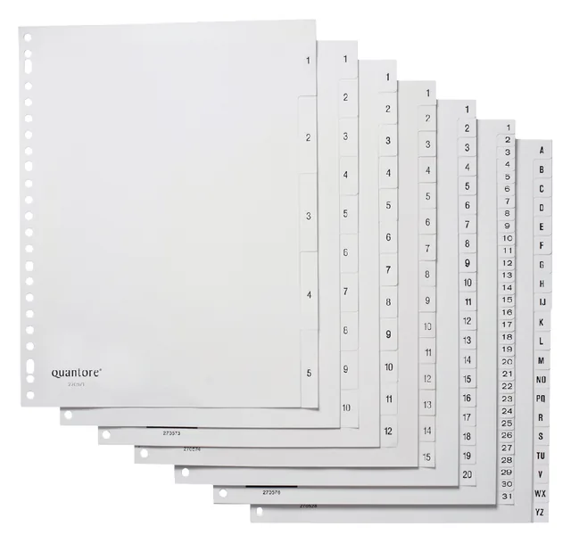 Tabblad Quantore 23rings pp 1-5 wt