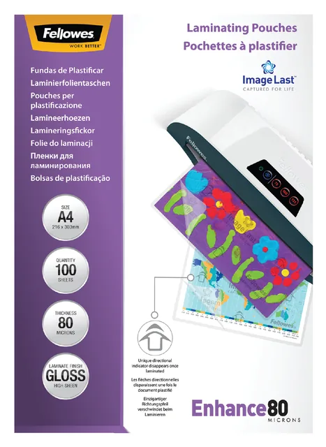 Lamineerhoes Fellowes A4 2x80micron