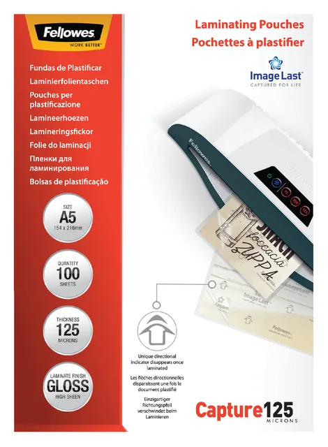 Lamineerhoes Fellowes A5 2x125micron