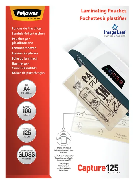Lamineerhoes Fellowes A4 2x125micron