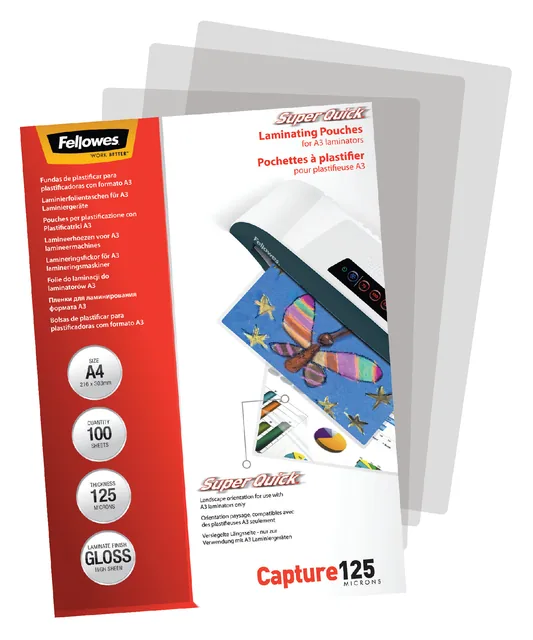 Lamineerhoes Fellowes Superquick A4 2x125micron
