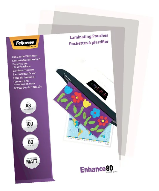 Lamineerhoes Fellowes A3 2x80micron mat