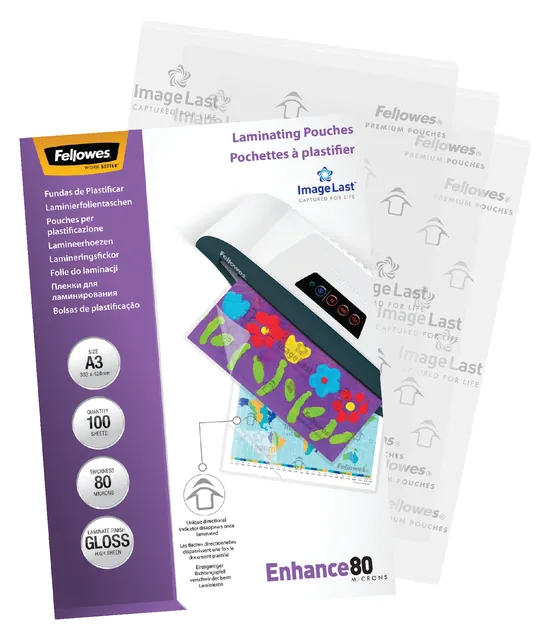Lamineerhoes Fellowes A3 2x80micron glans