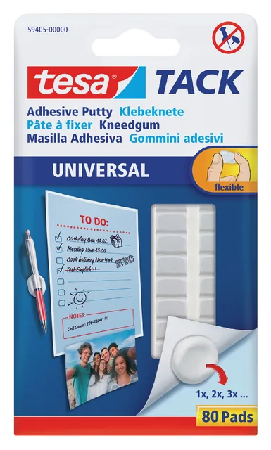 Kneedgum tesa TACK Uni zelfkl 80 pads