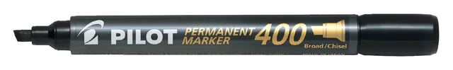 Permanent marker PILOT 400 schuin B zwart 15+5