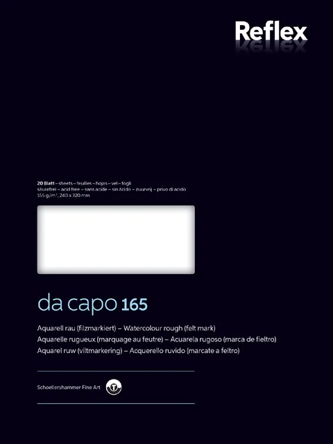 Aquarelblok Dacapo VF5004231 240x320mm 165gr 20v