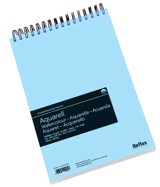 Aquarelblok Schoellershammer A4 spiraal 30v 300gr