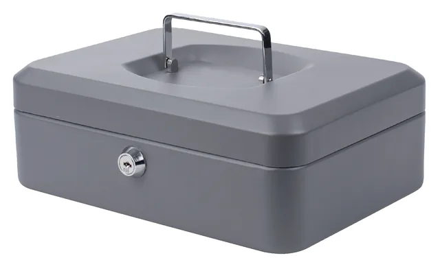 Geldkist pavo 250x180x90mm grijs