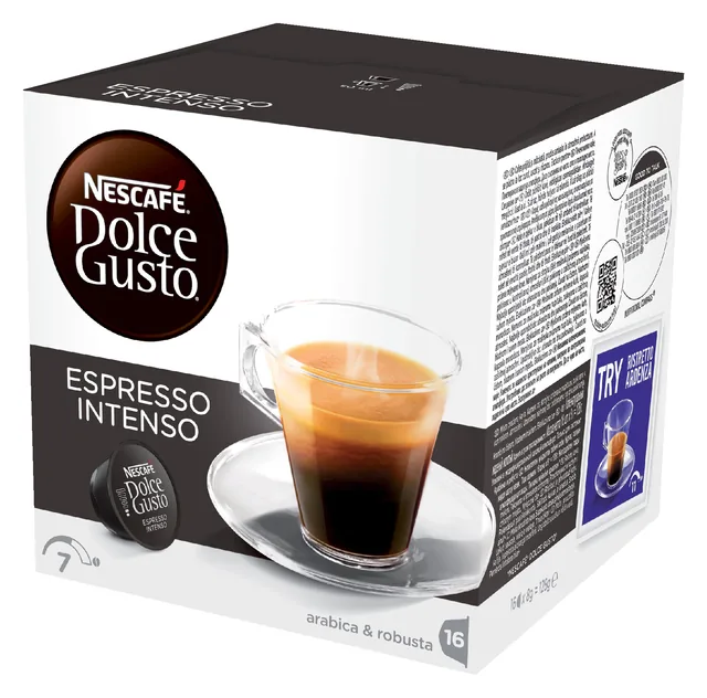 Koffiecups Dolce Gusto espresso intenso 16st