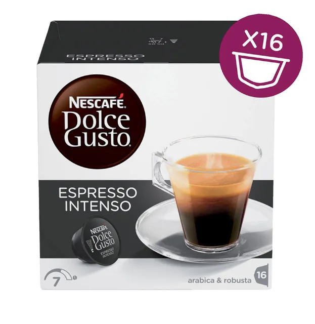 Koffiecups Dolce Gusto espresso intenso 16st