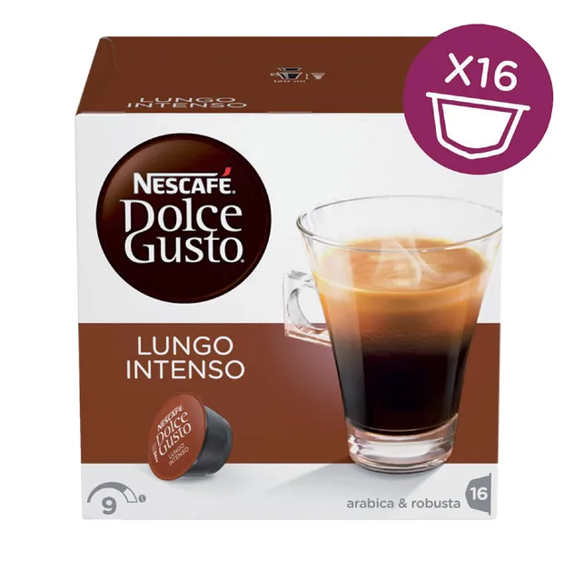 Koffiecups Dolce Gusto lungo intenso 16st