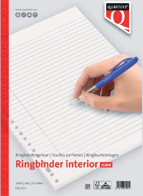 Interieur Quantore A4 23r lijn 70gram 200pg