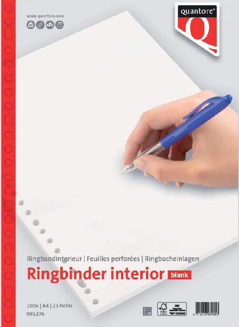 Interieur Quantore A4 23-gaats blanco 200pg