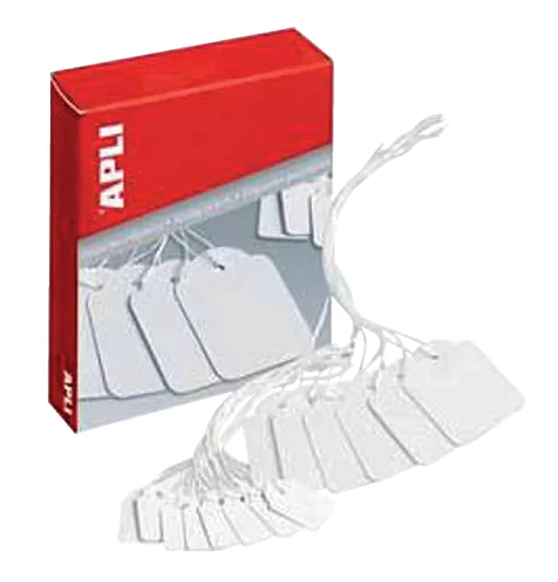 Label Apli karton nr 383 7x19mm wit 1000st
