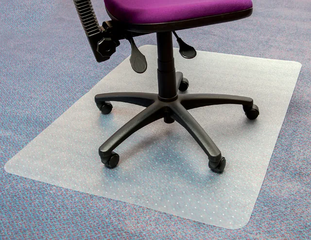 Stoelmat Floortex PVC 120x90cm zachte vloeren