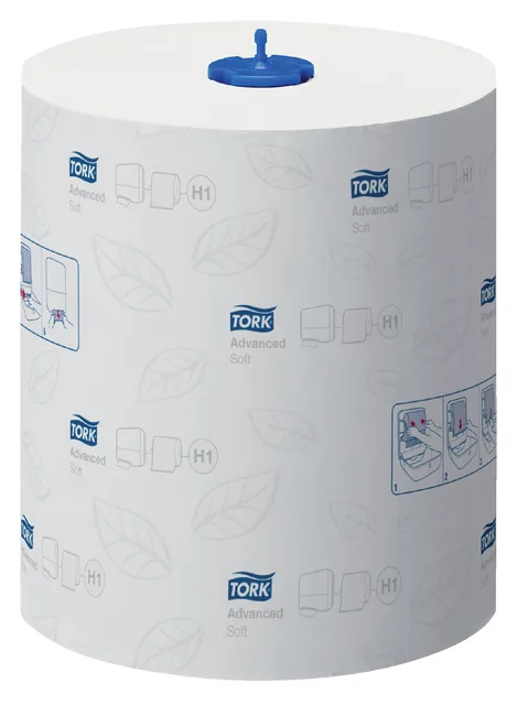 Handdoekrol Tork H1 Advanced 2laags 150m wit