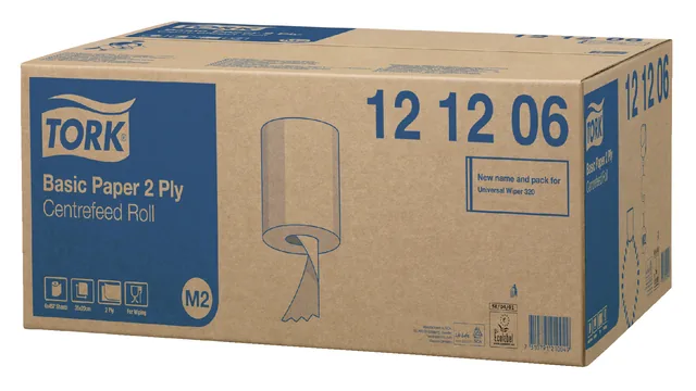 Poetspapier Tork M2 Universal 2laags 160m wit