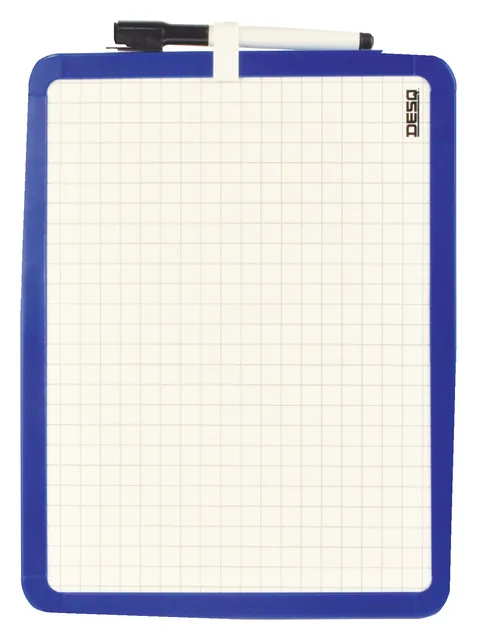 Whiteboard Desq dubbel 21x28cm + marker