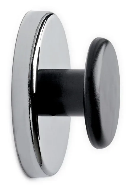Magneet met knop MAUL Ø65mm trekkracht 12kg chr/zw