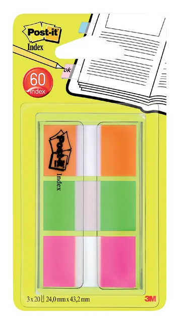 Indextabs Post-it 680 24mmx43.2mm assorti