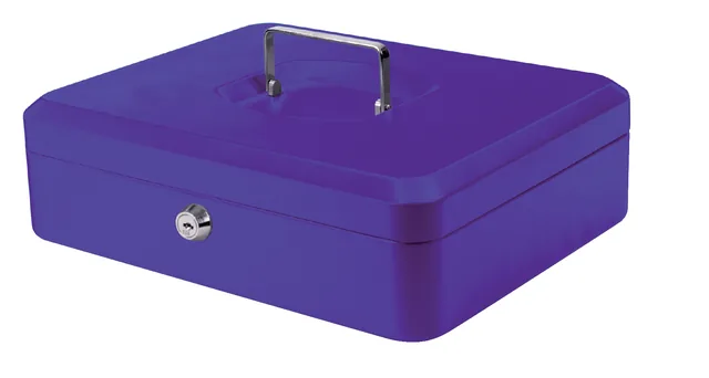 Geldkist pavo 300x240x90mm blauw