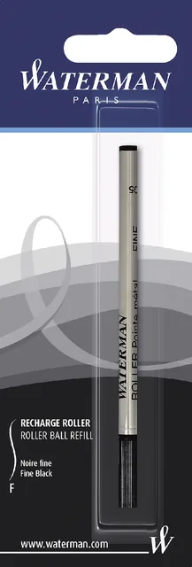 Rollerpenvulling Waterman F zwart