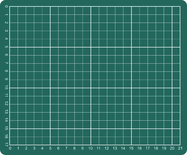 Snijmat A5 230x190mm groen