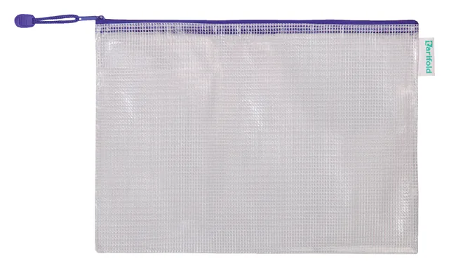 Opbergtas Tarifold met rits 330x240mm PVC bl