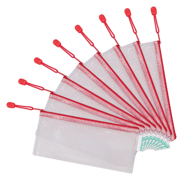 Opbergtas Tarifold met rits 250x115mm PVC rd
