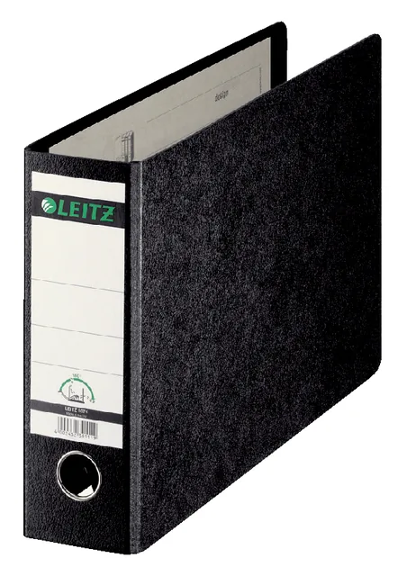 Ordner Leitz 1074 A4 dwars 77mm karton zwart