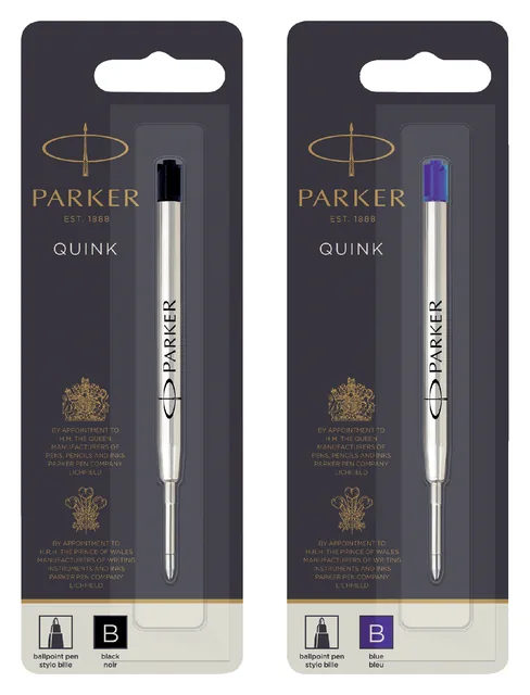 Balpenvulling Parker Quink breed blauw