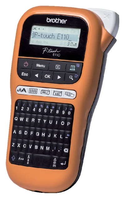 Labelprinter Brother Ptouch TZe PTE110 oranje